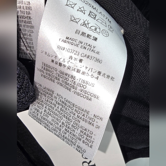 Giorgio Armani Black Floral Embellished Blouse - Picture 9 of 13